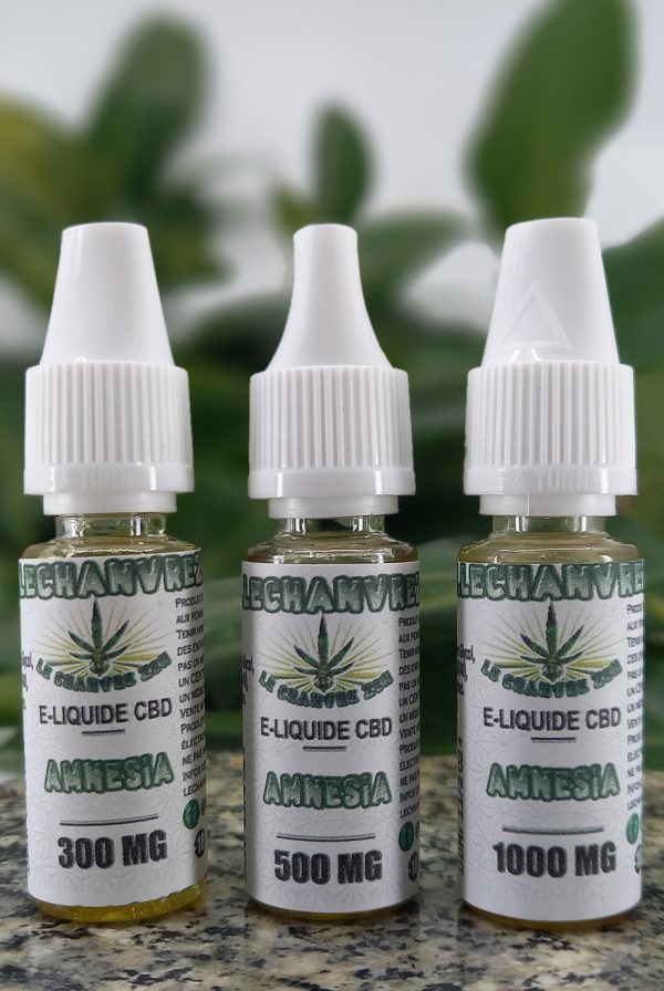 Flacon e liquide CBD Amnesia